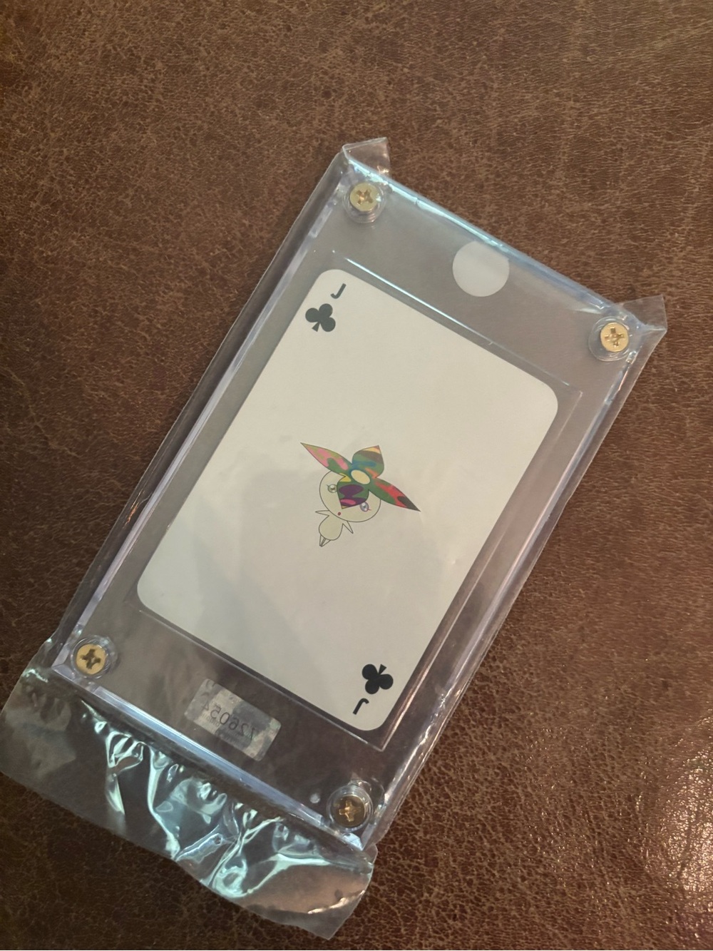 Louis Vuitton Clear Acrylic Playing Card Display with Multicolor Motif
